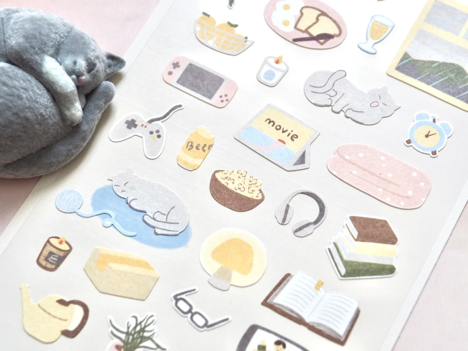 Korean Import Suatelier Lazy Sunday Stickers Scrapbooking Diy Journal Dairy Cute Decor Stationery Sticker 1171