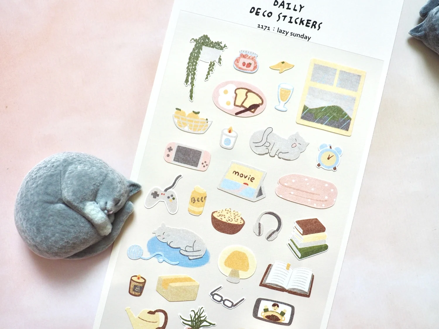 Korean Import Suatelier Lazy Sunday Stickers Scrapbooking Diy Journal Dairy Cute Decor Stationery Sticker 1171