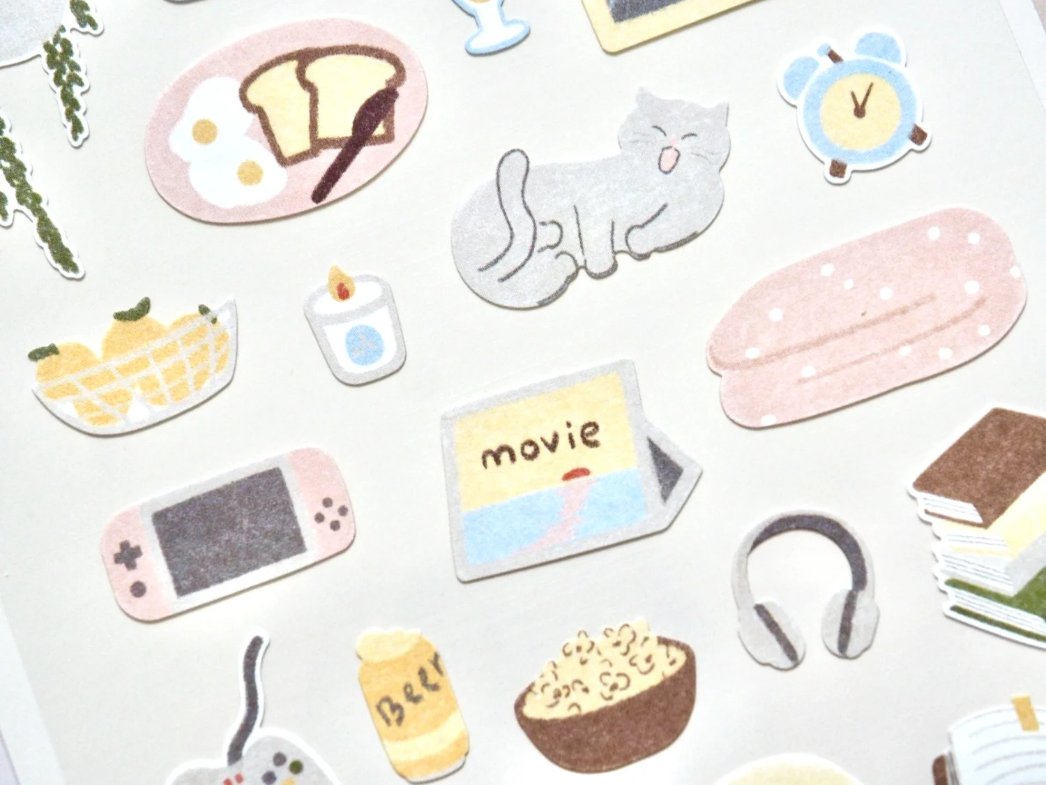 Korean Import Suatelier Lazy Sunday Stickers Scrapbooking Diy Journal Dairy Cute Decor Stationery Sticker 1171