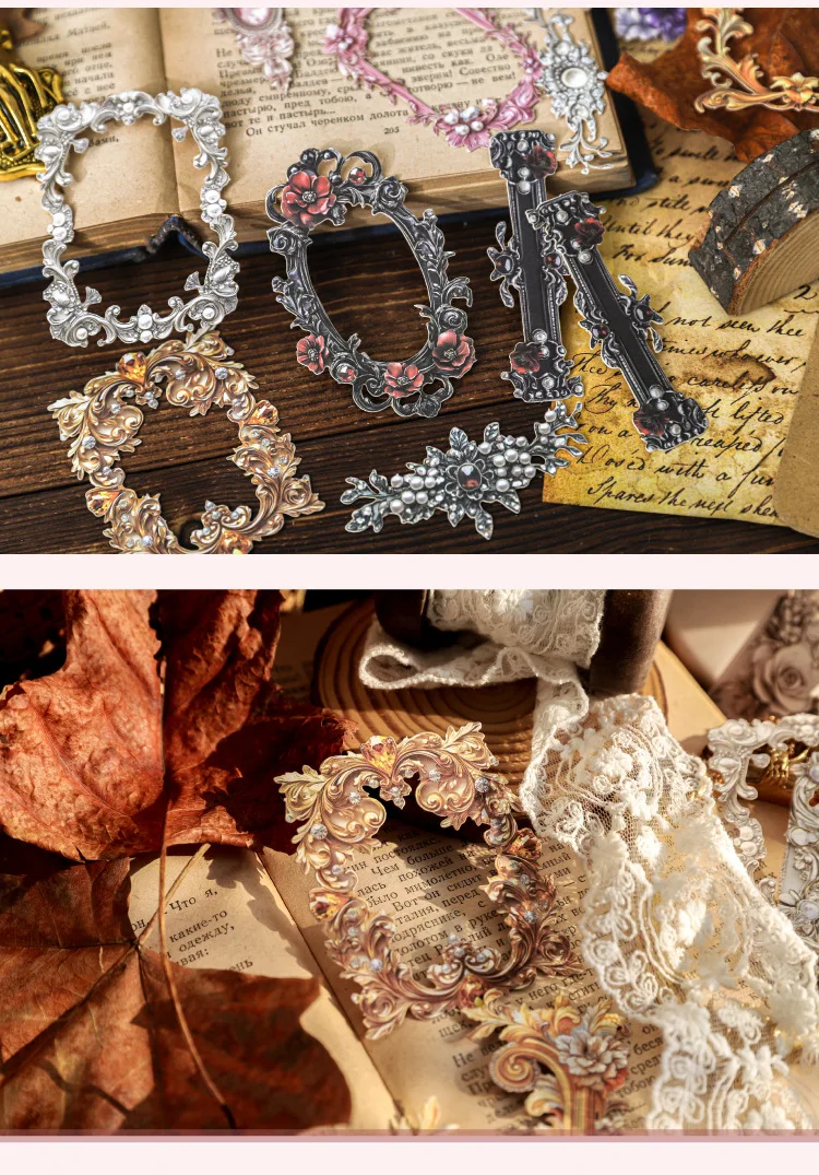 20pcs/1lot kawaii Stationery Sticker Dream Baroque junk journal Decorative Scrapbooking DIY Craft Sticker