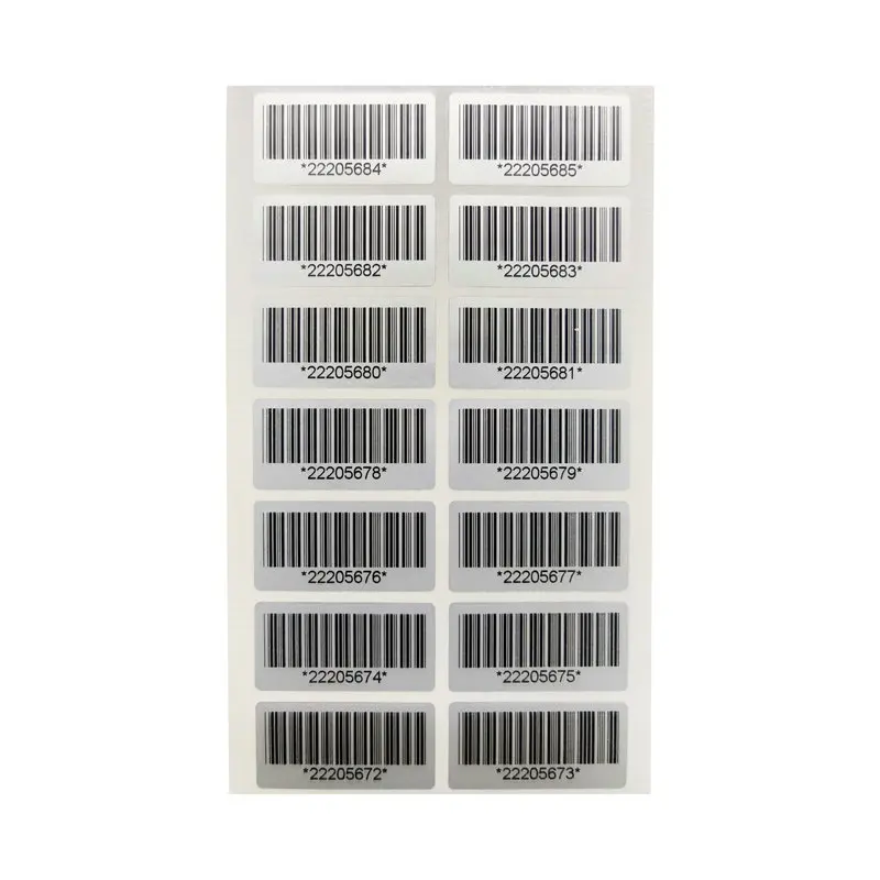 100pcs Tamper-proof warranty sticker 30X15mm security seal Anti-counterfeiting warranty label Serial number barcode sticker