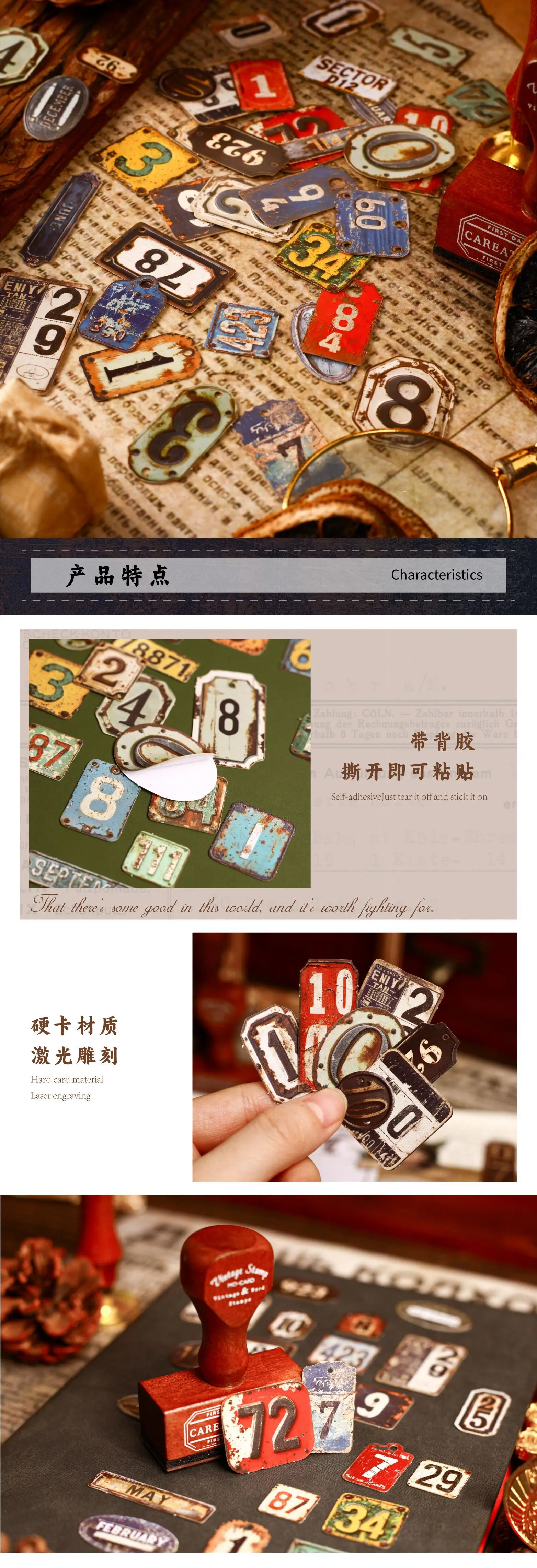 24pcs/lot Kawaii Stationery Stickers Erosion symbol Diary Decorative Mobile Stickers Scrapbooking DIY Craft Stickers