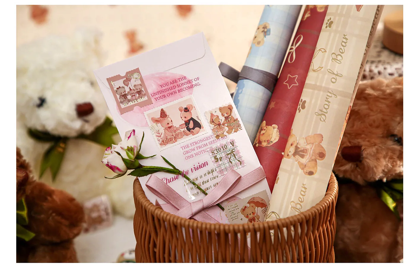 30pcs/1lot Kawaii Stationery Stickers Little Bear Gift Decorative Mobile Stickers Scrapbooking
