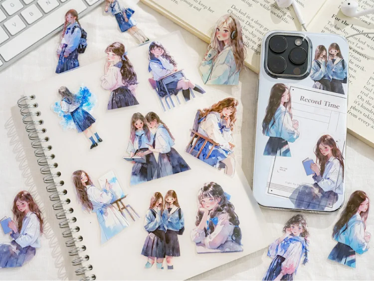 30pcs/1lot Kawaii Stationery Stickers a tender half-life Junk Journaling Decorative Mobile Scrapbooking for stickers Scrapbook