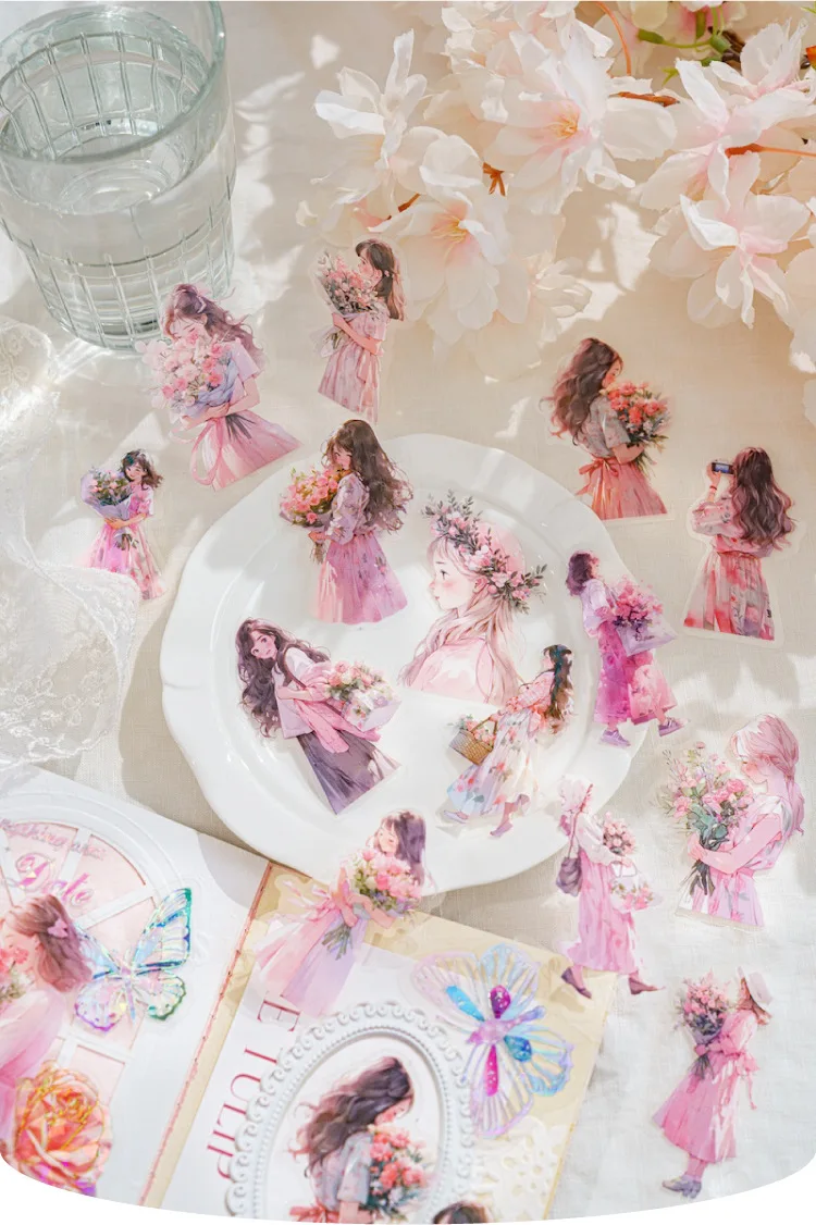 30pcs/1lot Kawaii Stationery Stickers a tender half-life Junk Journaling Decorative Mobile Scrapbooking for stickers Scrapbook