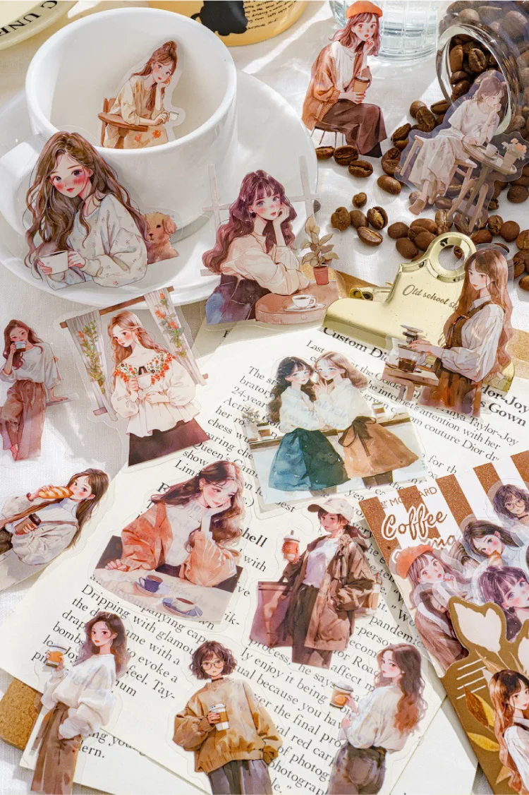 30pcs/1lot Kawaii Stationery Stickers a tender half-life Junk Journaling Decorative Mobile Scrapbooking for stickers Scrapbook