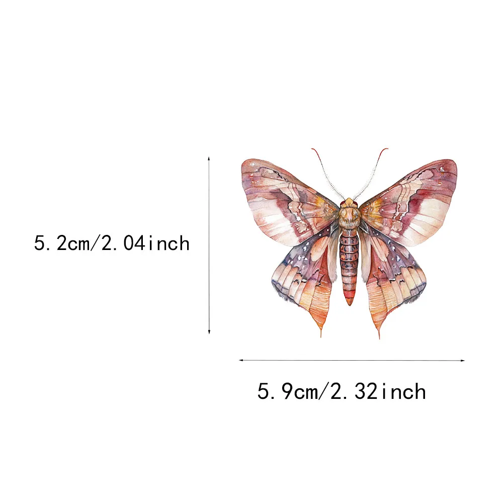 50PCS Exquisite Insect Watercolor Graffiti Stickers Handbooks DIY Luggage Notebooks Motorcycles PET Waterproof Stickers