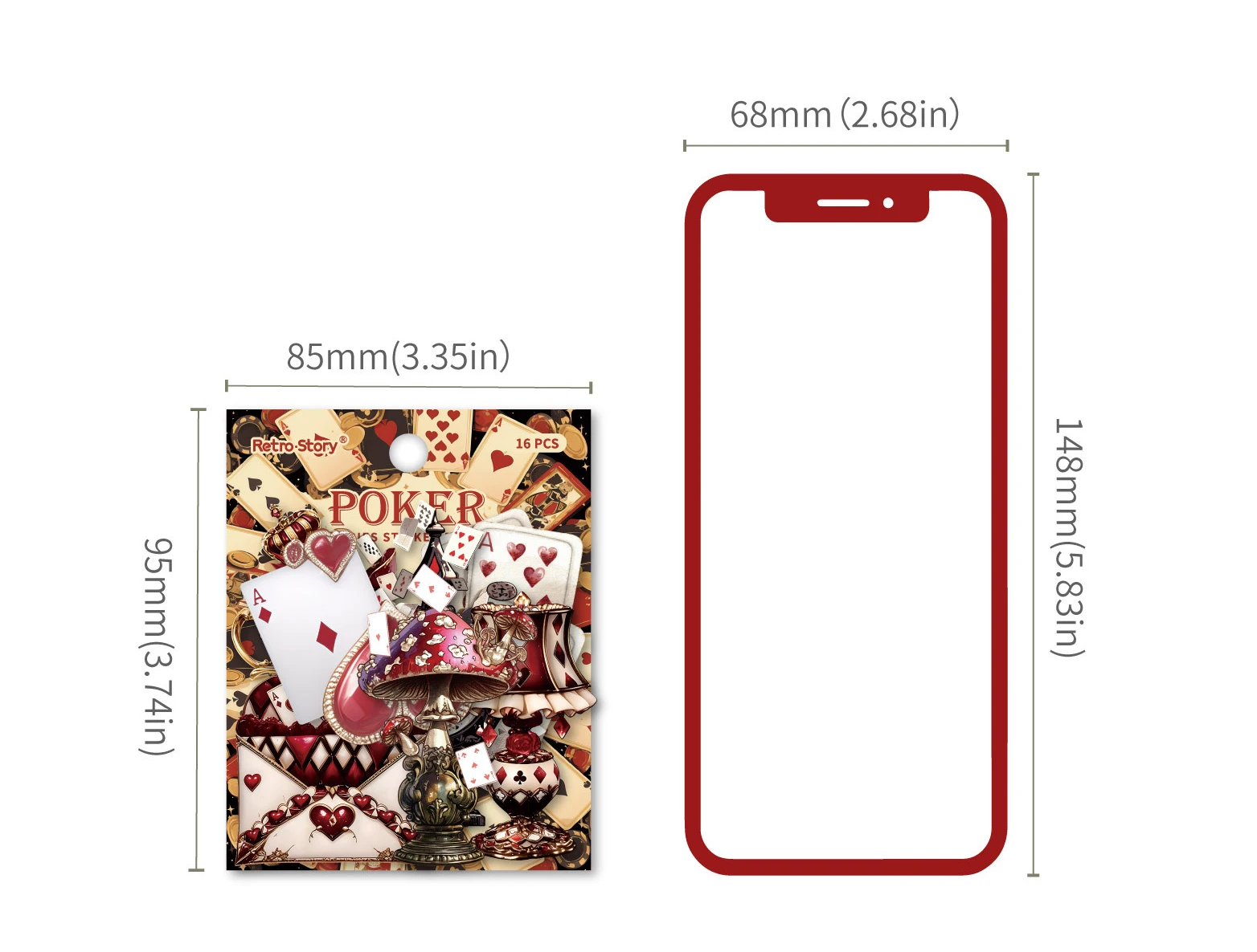 JIANWU Card Series Vintage Flower Playing Cards Landscape Material Collage Scrapbooking Sticker Creative DIY Journal Stationery