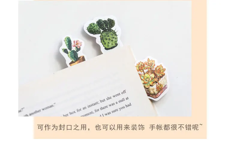 46pcs Green Cactus Plant Decorative Washi Stickers for Scrapbooking Diary Stationery Album Stick Labels