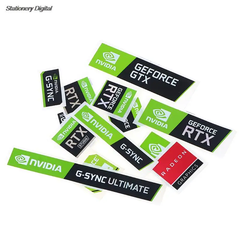 Hot Sale 5pcs/set New NVIDIA GTX GEFORCE Laptop Desktop Label Decorative Sticker
