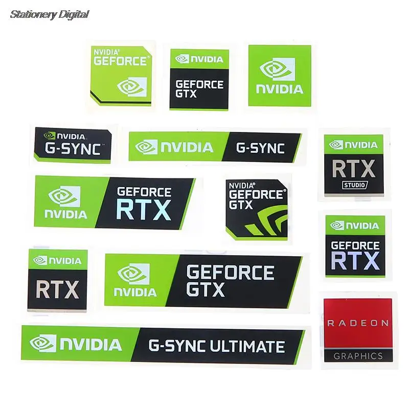 Hot Sale 5pcs/set New NVIDIA GTX GEFORCE Laptop Desktop Label Decorative Sticker