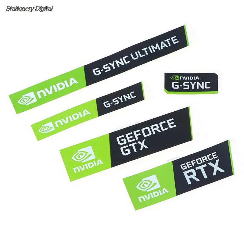 Hot Sale 5pcs/set New NVIDIA GTX GEFORCE Laptop Desktop Label Decorative Sticker