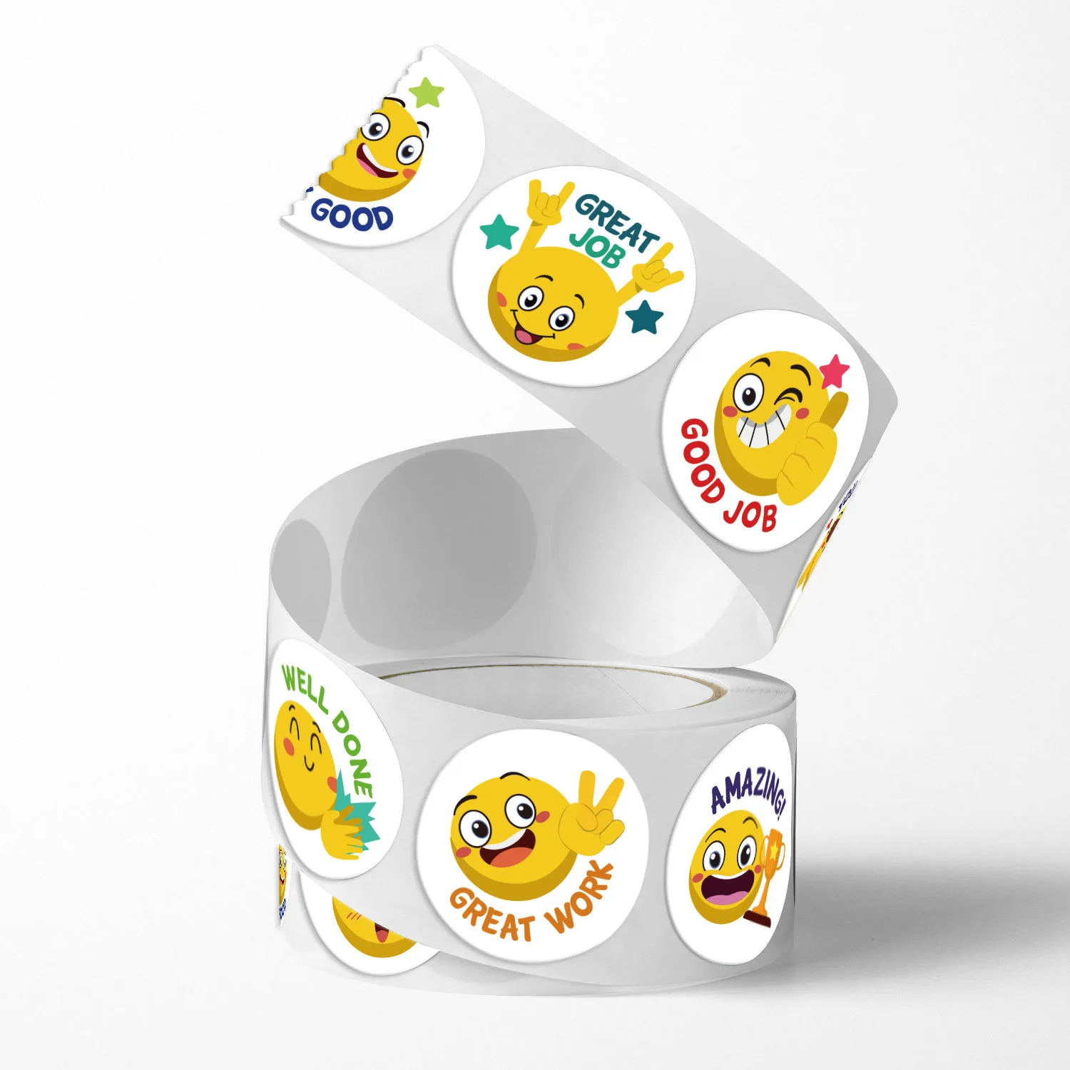 500Pcs Reward Stickers Motivational Stickers Roll for School Reward Students Teachers Cute Animals Stickers Labels