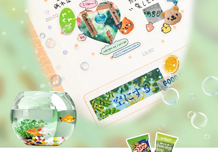 Kawaii Japanese ancient Showa style die-cutting sticker book background decoration material DIY scrapbook student birthday gift