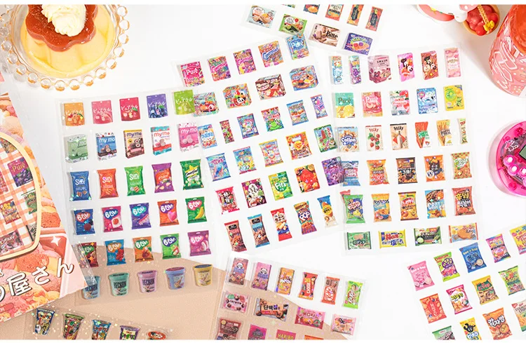 Kawaii Japanese ancient Showa style die-cutting sticker book background decoration material DIY scrapbook student birthday gift