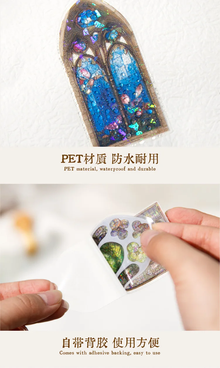 10pcs/1lot Kawaii Stationery Stickers Flower Window Narrative Diary Decorative Stickers Scrapbooking Craft Stickers