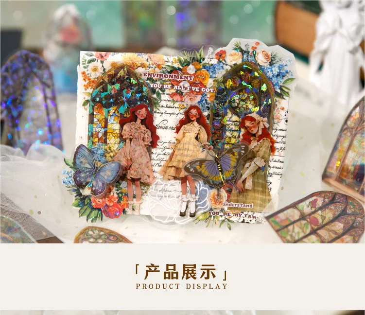 10pcs/1lot Kawaii Stationery Stickers Flower Window Narrative Diary Decorative Stickers Scrapbooking Craft Stickers