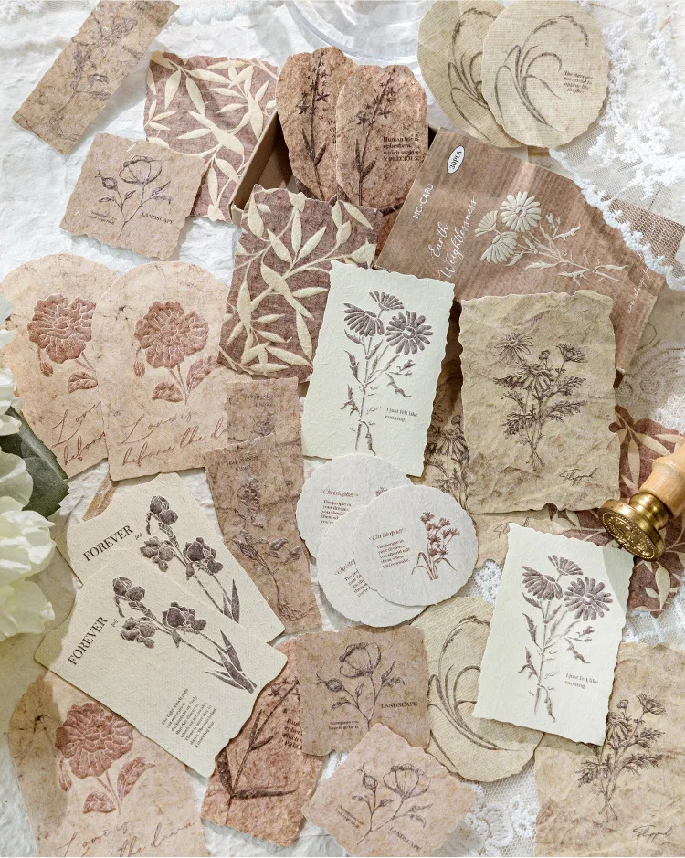 30pcs/1lot Kawaii Scrapbook Stickers Forest Overture Junk Journal Gold Planner Stationery Planner Decorative