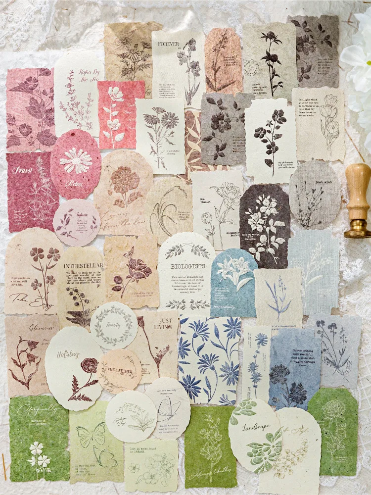30pcs/1lot Kawaii Scrapbook Stickers Forest Overture Junk Journal Gold Planner Stationery Planner Decorative