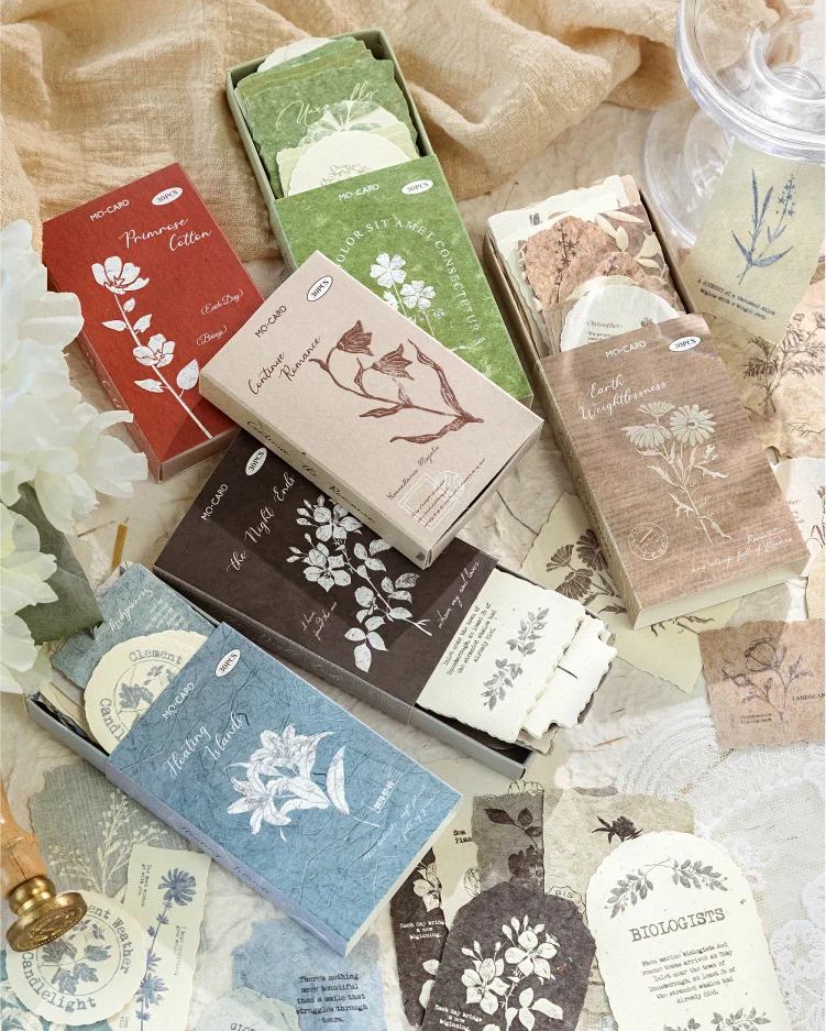 30pcs/1lot Kawaii Scrapbook Stickers Forest Overture Junk Journal Gold Planner Stationery Planner Decorative