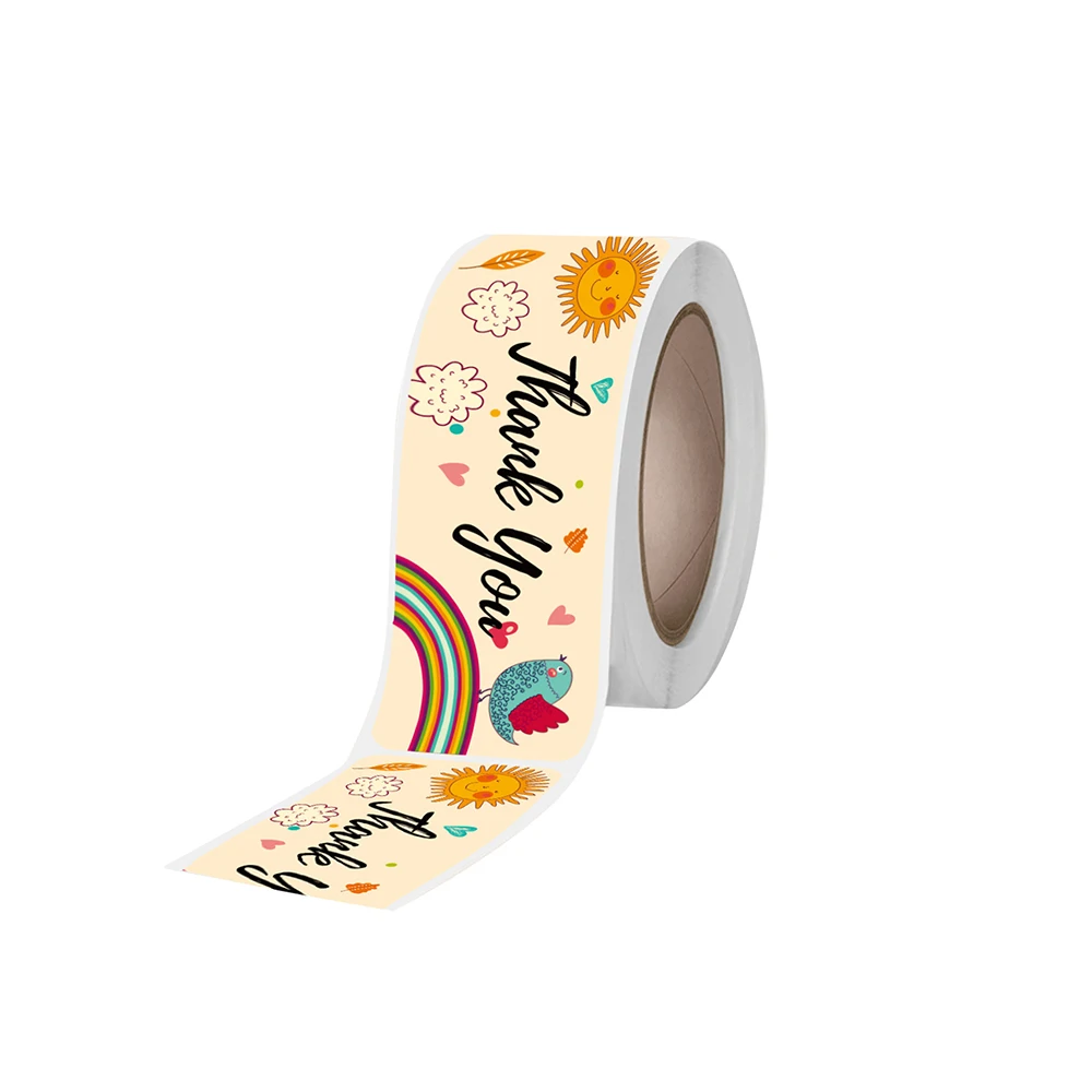 120pcs/roll Kraft Paper Thank You For Your Order Stickers 3x1 Inch Sealing Labels For Small Business Handmade Decor Stickers