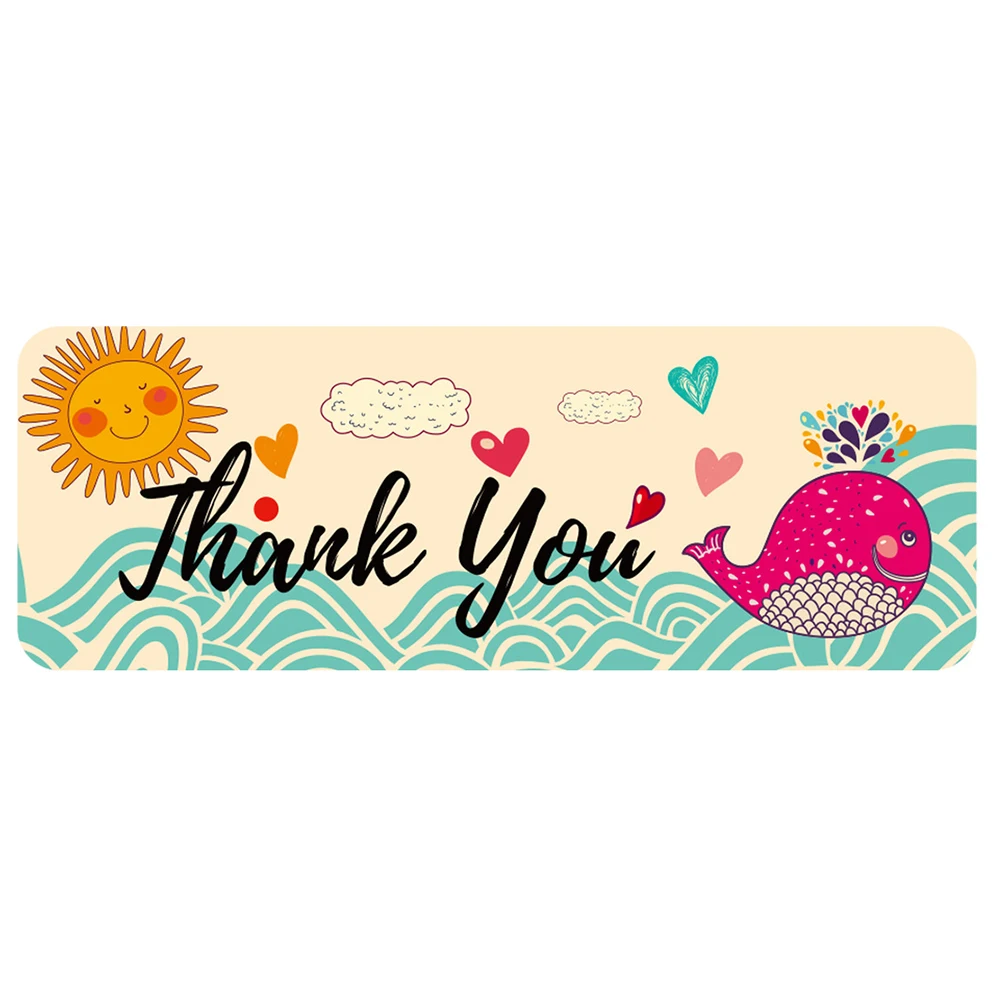 120pcs/roll Kraft Paper Thank You For Your Order Stickers 3x1 Inch Sealing Labels For Small Business Handmade Decor Stickers