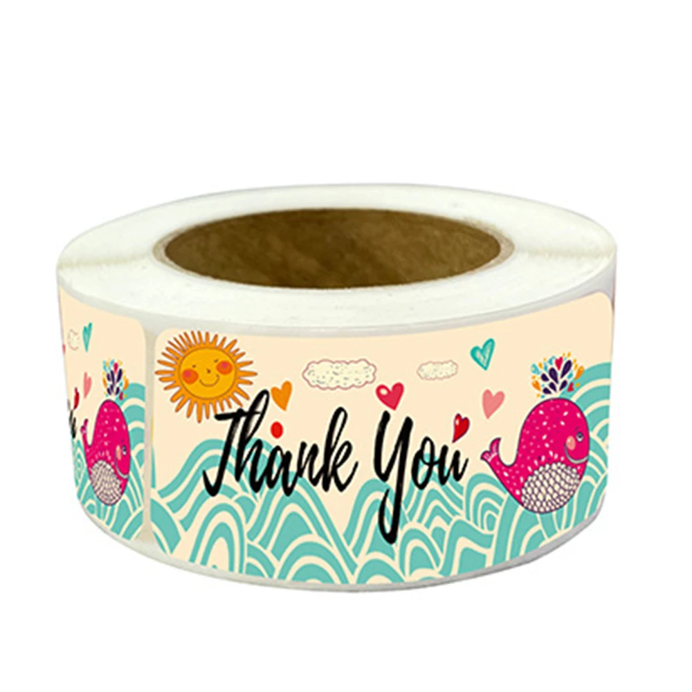 120pcs/roll Kraft Paper Thank You For Your Order Stickers 3x1 Inch Sealing Labels For Small Business Handmade Decor Stickers