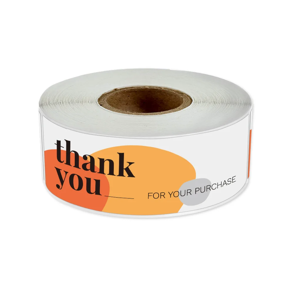 120pcs/roll Kraft Paper Thank You For Your Order Stickers 3x1 Inch Sealing Labels For Small Business Handmade Decor Stickers
