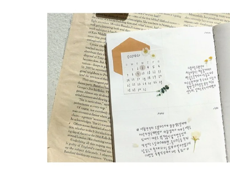Korean Import Suatelier Flowers Letter Sticker Stickers Diary Sticker Scrapbook Decoration PVC Stationery Stickers School Gift