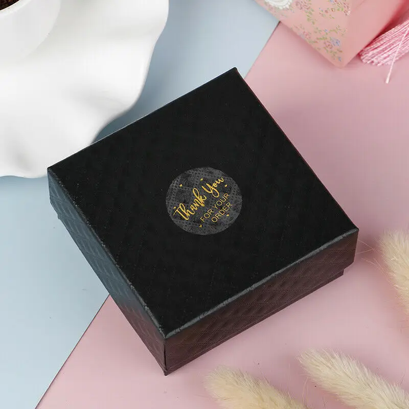 500pcs/roll Thank You for Your Order Stickers Foil Stamping Kids Stickers Bakery Shop Sealing Labels Business Thank You Stickers
