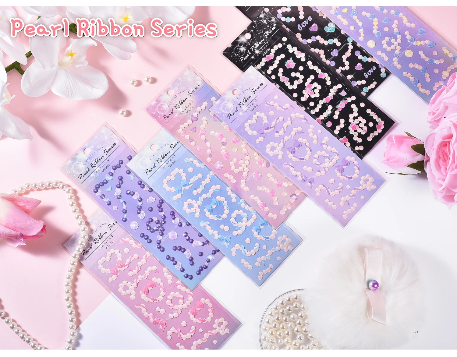 12PCS Korean Aesthetic Journal Stickers Pack Wholesale Kpop Toploader Decoration Scrapbooking Supply Cute Holographic Deco Seal
