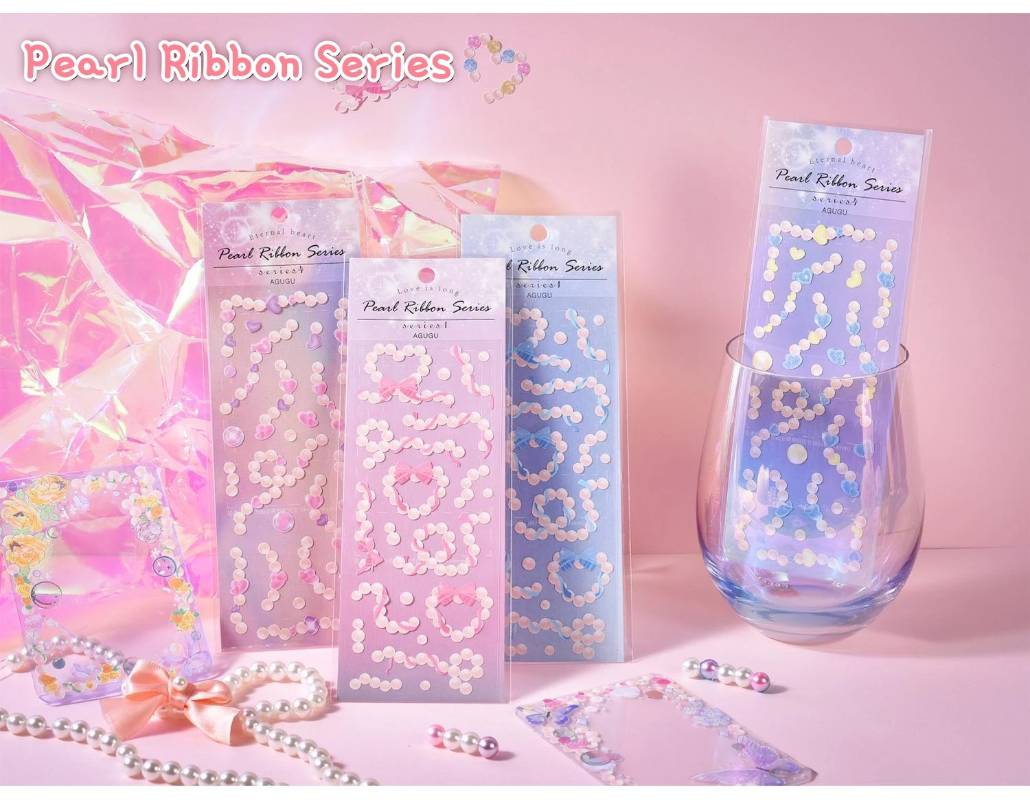 12PCS Korean Aesthetic Journal Stickers Pack Wholesale Kpop Toploader Decoration Scrapbooking Supply Cute Holographic Deco Seal