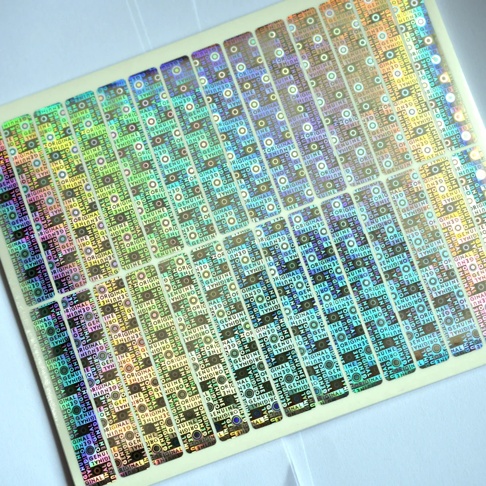 60X10MM GENUINE ORIGINAL Hologram stickers label Label Warranty Void If Removed Tamper Proof  2000PIECES