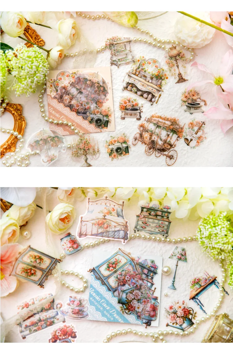 10pcs/1lot kawaii Stationery Sticker courtroom drama junk journal Decorative Scrapbooking DIY Craft Sticker