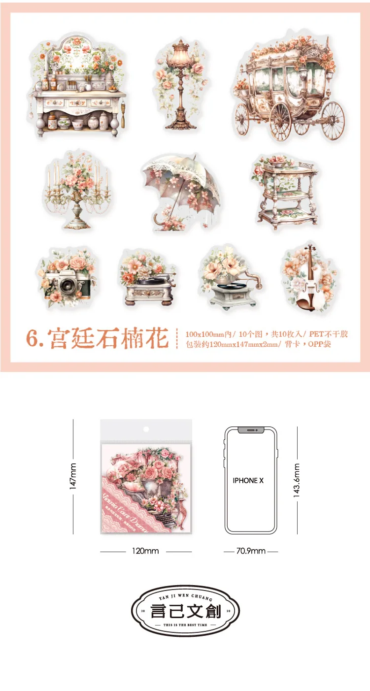 10pcs/1lot kawaii Stationery Sticker courtroom drama junk journal Decorative Scrapbooking DIY Craft Sticker