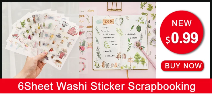 3Sheets Travel Stationery Stickers Cute Decorative Stickers Set Scrapbooking Diary Planner DIY Notebook Phone