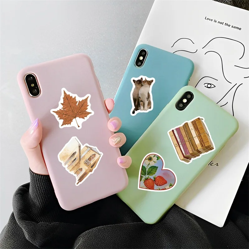 10/30/50/100PCS Art Life Cartoon Sticker Aesthetic PVC Decoration Stationery Scrapbooking School Supplies