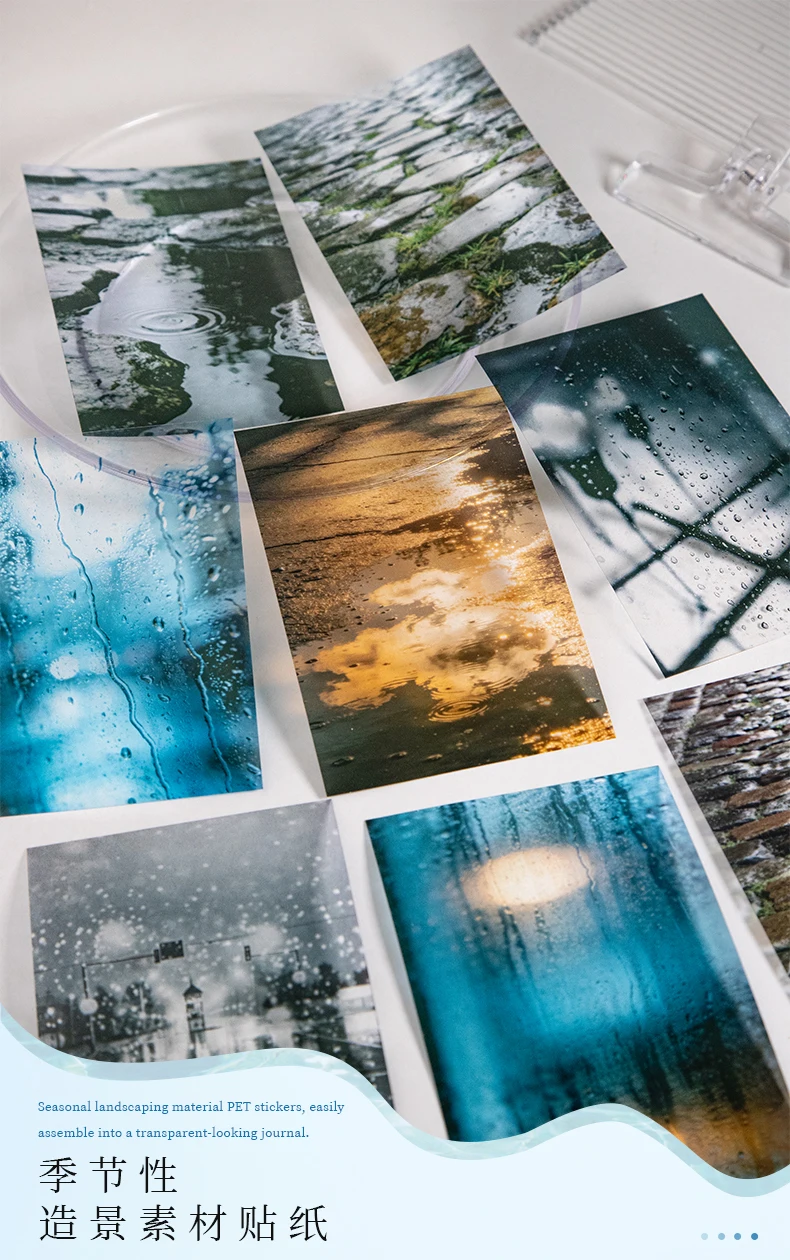 Journal GO 10pcs Summer Vibe Stickers for Photo Frame Scrapbook Decoration Summer Water Collage Junk Journal Card Craft Material