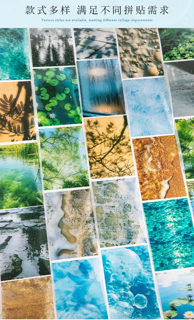 Journal GO 10pcs Summer Vibe Stickers for Photo Frame Scrapbook Decoration Summer Water Collage Junk Journal Card Craft Material