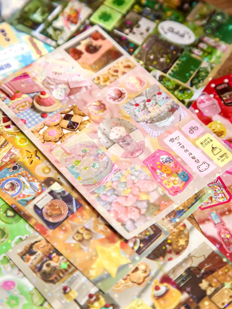 30Pcs/bag Japanese Vintage Sticker Kawaii Retro Sticker Book for Scrapbooking Diary Planner Decoration Office School Stationery