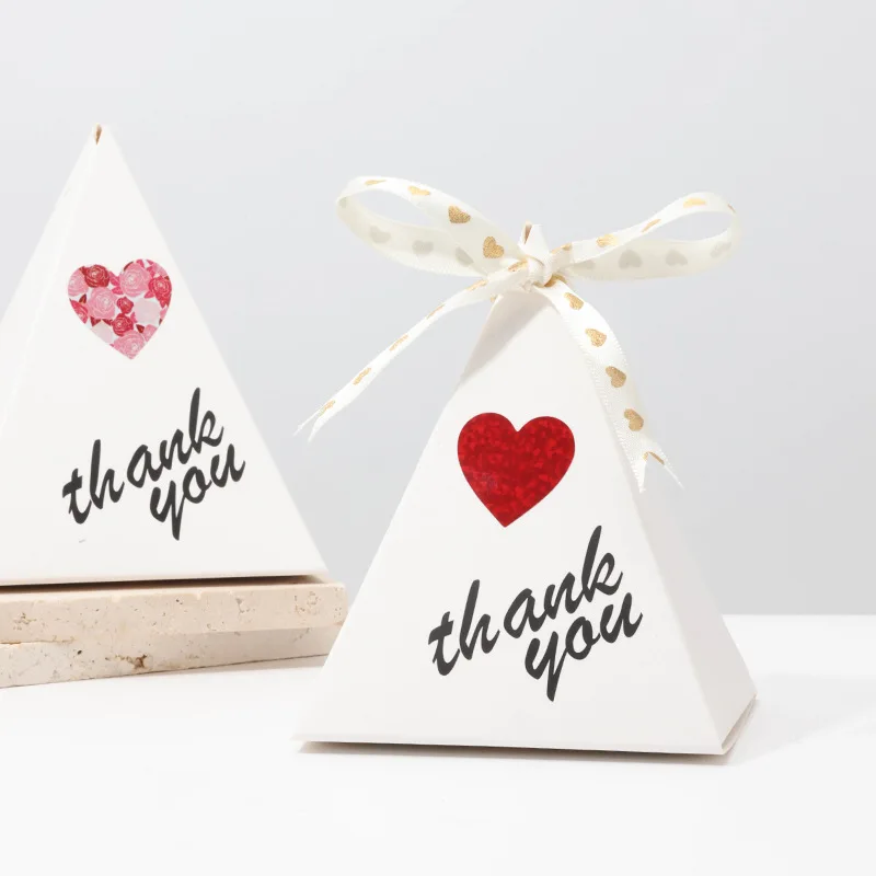50-500pcs 1inch Red Heart Stickers for Valentine's Day Baking Packaging Sticker Envelope Seals Love Decorative Stickers