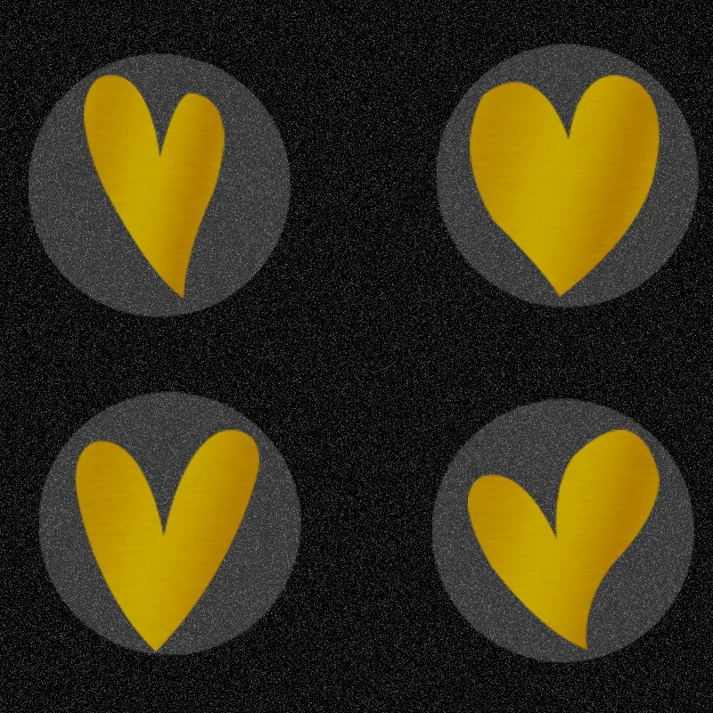 500 Pcs/roll Transparent Gold Heart Adhesive Sticker Cute Sealing Label Sticker for Envelope Gift Decor Stationery Sticker