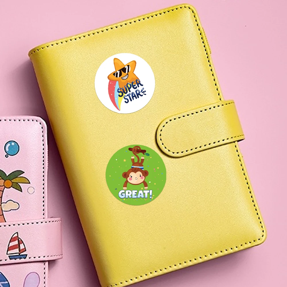 100-500pcs Teacher Reward Sticker Motivational Phrases Stickers for School Student Classic Cute Stationery Stickers