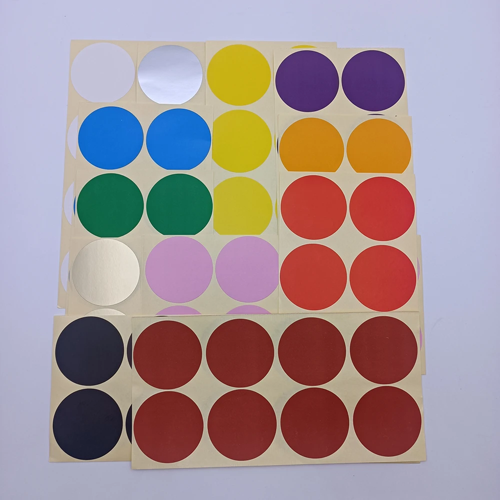 Big Size Round Dot Stickers Diam 50mm Classification Self-Adhesive Circle Color Coding Dot Labels Color Round Mark Label Sticker