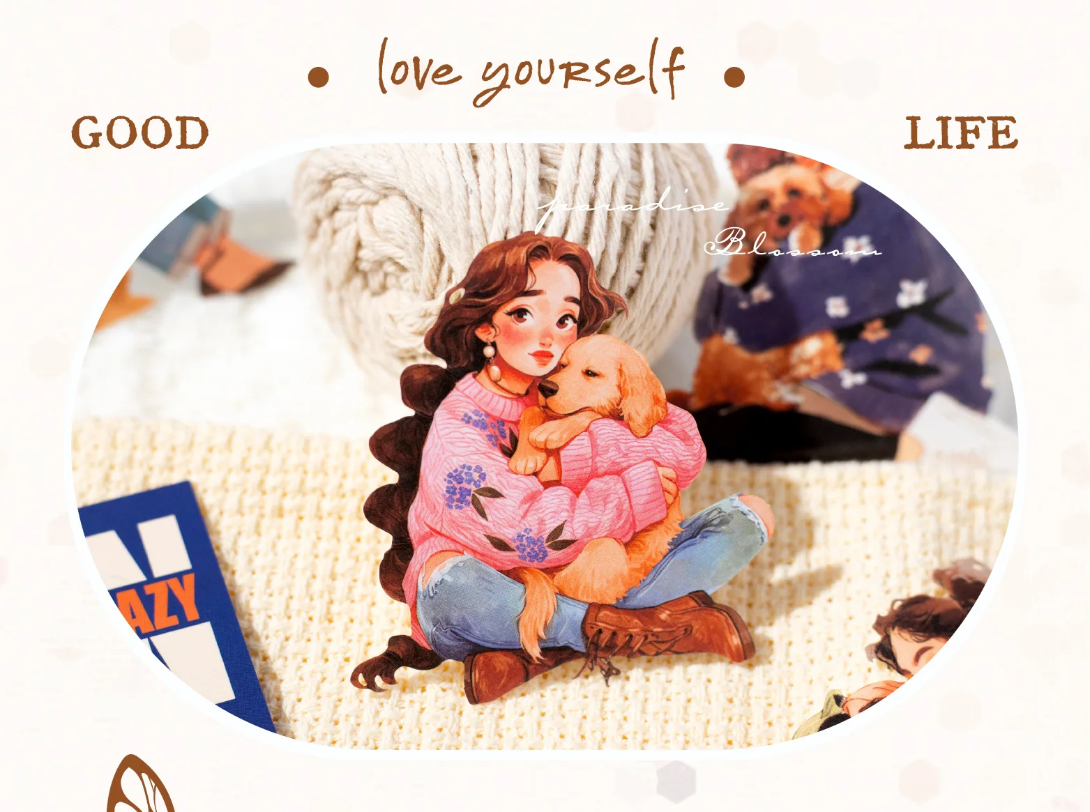 10pcs/1lot kawaii Stationery Sticker Lazy Season junk journal Decorative Scrapbooking DIY Craft Sticker