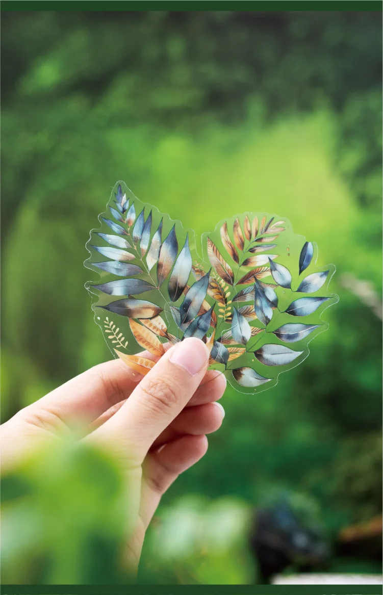 20pcs/1lot Kawaii Stationery Stickers The Green Fern Spring Collection Diary Decorative Stickers Scrapbooking Craft Stickers