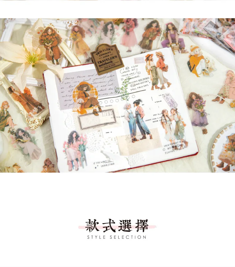 60pcs/1lot Kawaii Stationery Stickers rambling talk Junk Journaling Decorative Mobile Scrapbooking for stickers Scrapbook