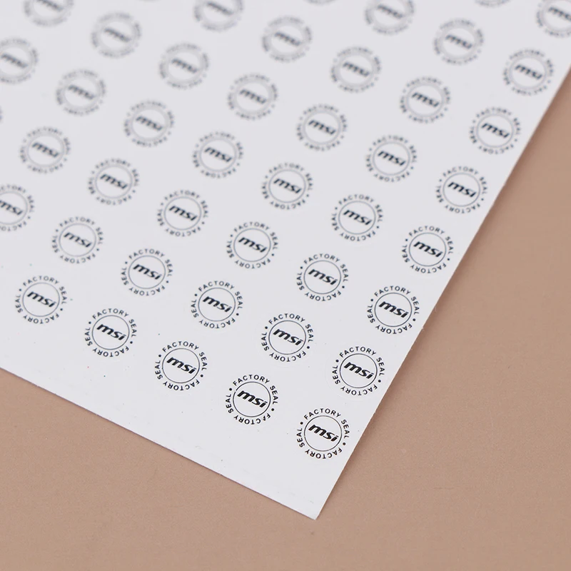 3 Sheets Computer Screw Seal Stickers, Eggshell Fragile Labels, Warranty Void Labels