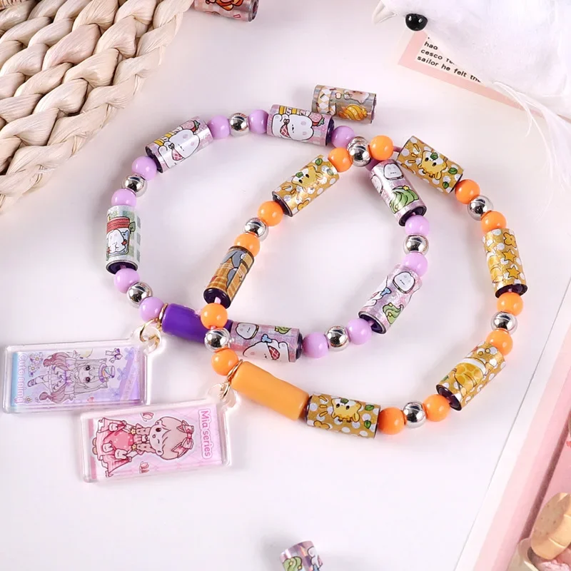 80/160 pcs hot selling kids children toy sticker creative funny stationery stick rolls Sticker bracelet colorful