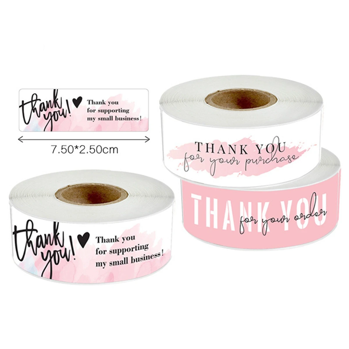 120Pcs 1inch*3inch Thank You Stickers Self-adhesive Laser Stickers Sealing Label for Small Business Bakery Shop Thank You Gifts